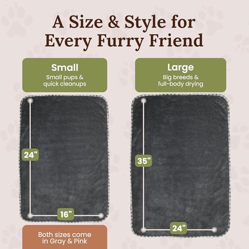 Dog Drying Towel for Dogs – Extra Large 24" x 35" Microfiber Dog Bath Towel - Image 5