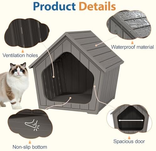Cat Litter Box Enclosure, Resin Outdoor Litter Box - Image 2