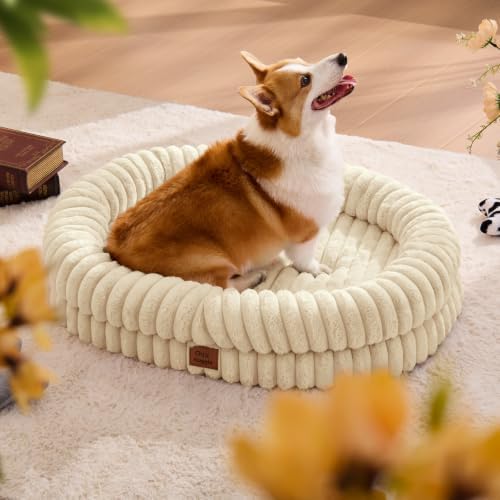 ChiXnuggle Orthopedic Dog Bed, Washable Cover, Faux Fur Bolster Pet Couch - Image 3