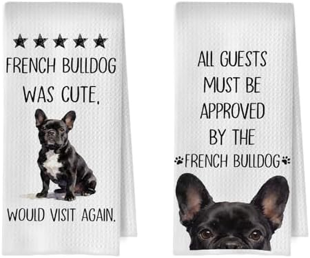 French Bulldog Kitchen Towels by Unknown