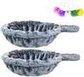 SHENGOCASE 2-Pack 14.6" Large Grey Cat Tree Tower Replacement Basket Lounger by SHENGOCASE