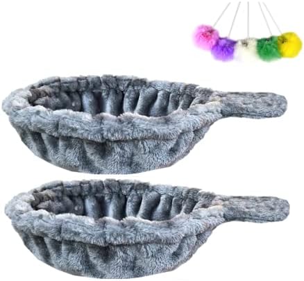SHENGOCASE 2-Pack 14.6" Large Grey Cat Tree Tower Replacement Basket Lounger by SHENGOCASE