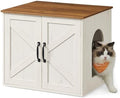 Feandrea Cat Litter Box Enclosure, Indoor Pet House End Table by FeandreabySONGMICSHOME