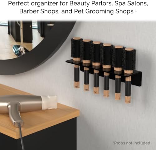 Marketing Holders Hanging Acrylic Brush Organizer 6 Holes Hardware Included - Image 3