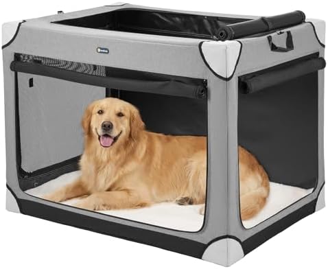 Veehoo 36" Collapsible Dog Travel Crates Portable Dog Kennel by Veehoo