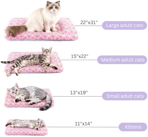 2 Pack Cat Blankets for Indoor Cats, Ultra Soft Reversible Mat, Fluffy Flannel - Image 2