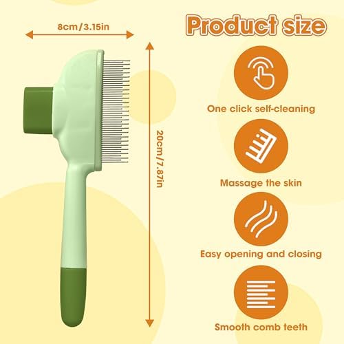 Cat Hair Brush & Dog Brush, Deshedding Brush - Image 5