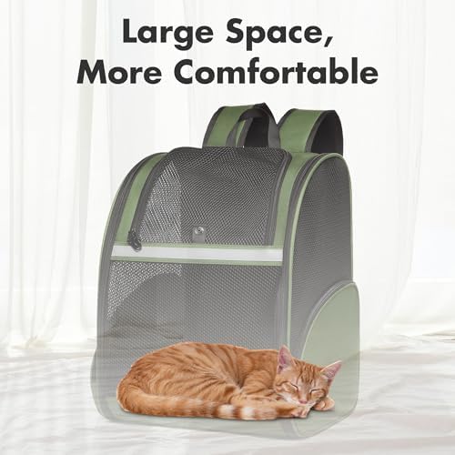 Pet Backpack Carrier, Large Cat Carrier Backpack Up to 20 Lbs - Image 4