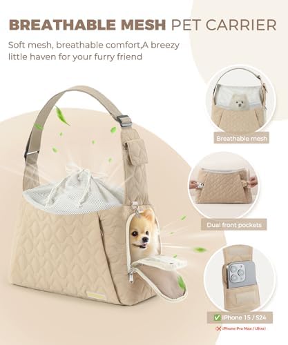 JourCraf Dog Carrier Sling for Small Dogs, Front Cat Sling & Cats Up to 15 lbs - Image 5
