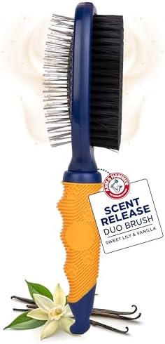 Arm & Hammer Deodorizing Pin & Bristle Dog Brush, Lily & Vanilla Scent by ArmHammer