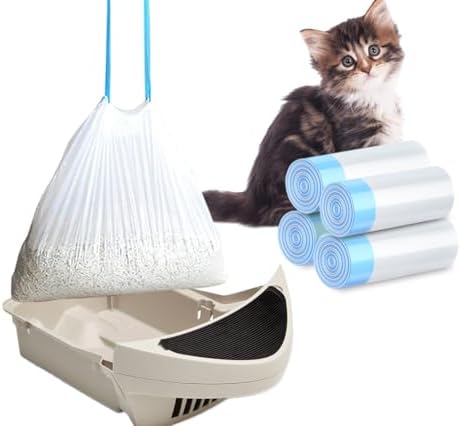 XUEPETT 80 Pack Cat Litter Box Liners by XUEPETT