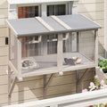 46.8" L Cat Window Box, Outdoor Enclosure by MayugardeningPetfurniture
