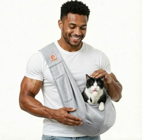 Tomkas Dog Cat Carrier Sling Classic Pocket & Classic Strap by TomkasFORTHELOVEOFPALS