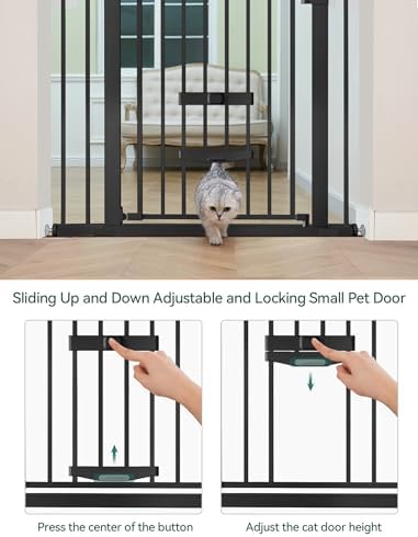 Babelio Dog Gate with Cat Door, CatPrivilege II - Image 3