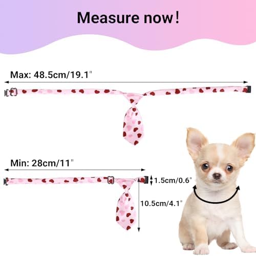 Segarty 60 PCS Small Dog Ties, Assorted Pattern Adjustable Pet Bow Ties for Small Dogs Bows Cats Grooming Bowties Puppy Neckties Festival Party Valentine Photography Birthday Gift Holiday Costumes - Image 2