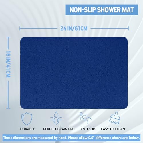 Hargiis Non-Slip Bathtub Mat, 2 Pack Anti Slip Shower Mat, Fast Drying Bathtub - Image 2