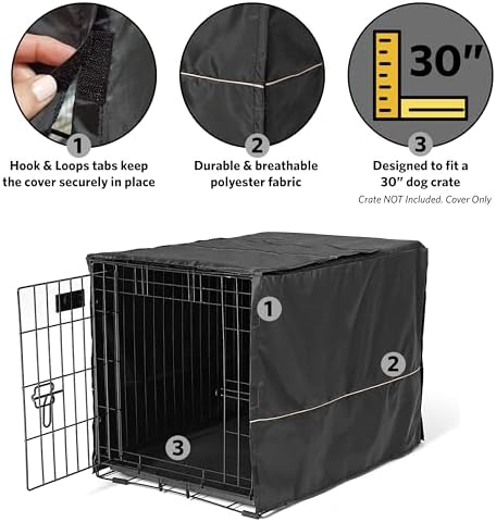 MidWest Homes for Pets Medium Dog Crate Cover, Machine Washable - Image 4