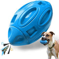 EASTBLUE Dog Toys for Aggressive Chewers, Indestructible Squeaky Football by EASTBLUEpet