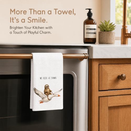 Sloth Kitchen Towels, Cute Hand Tea Towel - Image 3