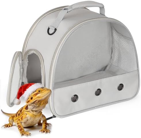 Ventilation Lizard Carrier for Bearded Dragon, Guinea Pig Carrier, Guinea Pig by WEVONIGU