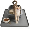 Silicone Cat Litter Mat 24x20 in Waterproof Litter Box Mat Leak-Proof Thick by LWFCOEE