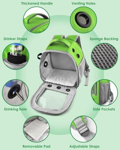 DBNESS Guinea Pig Carrier Backpack, Portable Rabbit Travel Carring Bag - Image 3