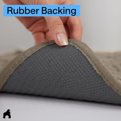 GORILLA GRIP SoakSTOPPER Dog Door Mat, Machine Wash Dry, 48x30 Cappuccino - Image 5