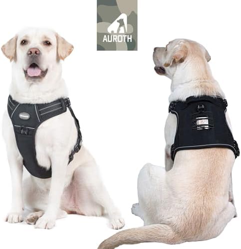 AUROTH Dog Harness for Large Dogs, No Pull Tactical Dog Vest Heavy Duty - Image 2