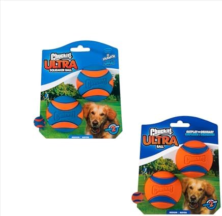 Chuckit! Ultra Ball Dog Fetch Toy, Medium 2.5in, 4 Pack - Image 2