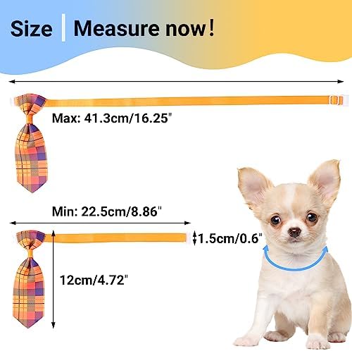 Segarty Small Dog Ties, 40 PCS Assorted Pattern Adjustable Pet Bow Ties for Small Dogs Bows Cats Grooming Bowties Puppy Neckties Festival Party Valentine Photography Holiday Costumes Birthday Gift - Image 2