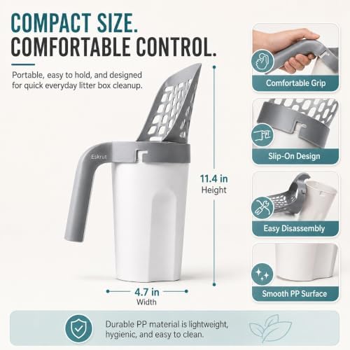 3 in 1 Cat Scoop Integrated Shovel Bucket Litter Scooper - Image 5