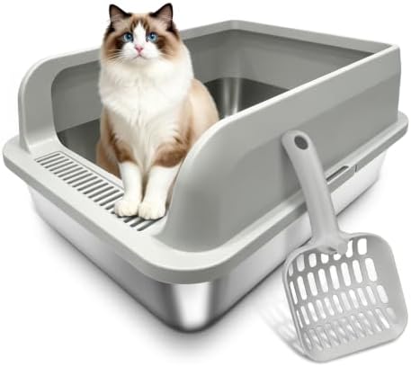 Stainless Steel Litter Box by Unknown