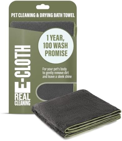 E-Cloth Pet Cleaning & Drying Bath Towel, Absorbent & Easy to Wash by E-Cloth