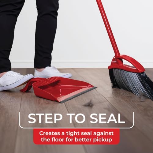 O-Cedar Pet Pro Broom with Step-On Dustpan | Removes Over 99% of Dust & Dirt in - Image 2