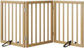 Dog Gates for Doorways Stairs, Foldable Freestanding Pet Gate, Dog Fences Indoor by MinoKesper
