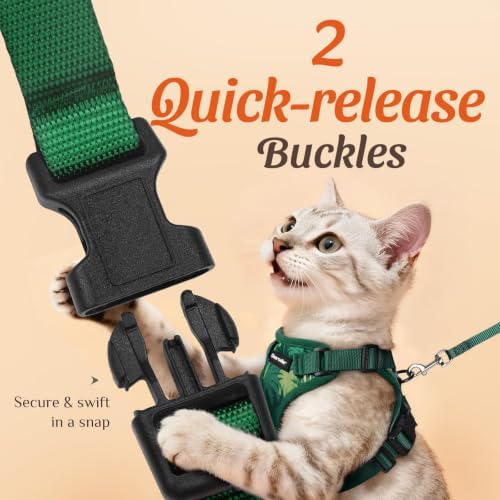 Dooradar Cat Harness and Leash Set, Adjustable and Escape Proof - Image 4