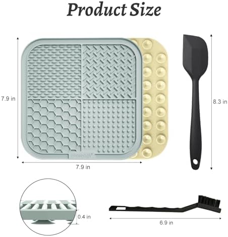 MateeyLife 2PCS Large Lick Mat for Dogs and Cats, Licking Mats for Dog Anxiety - Image 6