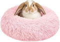 Bunny Rabbit Hideout Bed Small Animal Bedding Donut-Shaped Burrowing Pet Bed by LightUpYourPetsLife