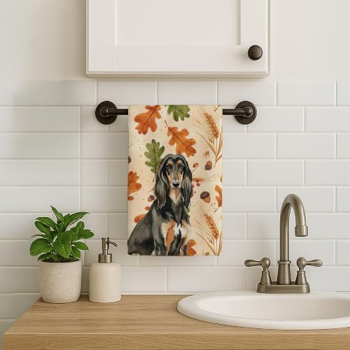 Caroline's Treasures Afghan Hound Dogs Kitchen Towel 15x25 in - Image 2