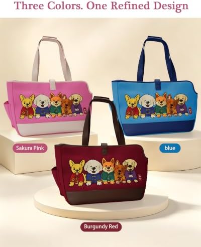 Dog Purse Carrier for Small Dogs, Embroidered Pet Tote - Image 6