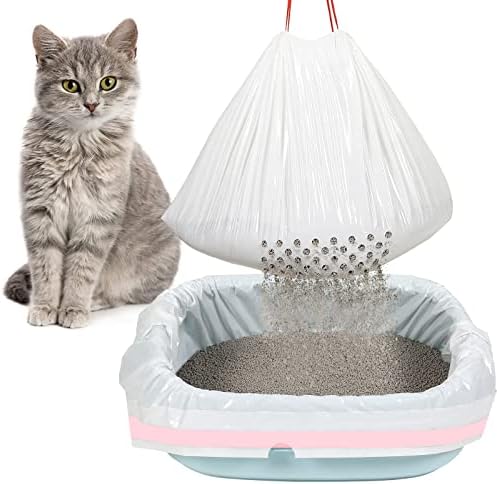 Jutom 56 Count Sifting Litter Box Liners, Cat Box Liners by Jutom