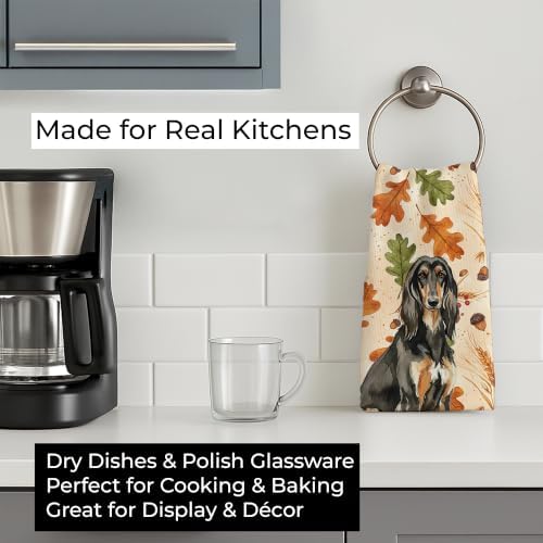 Caroline's Treasures Afghan Hound Dogs Kitchen Towel 15x25 in - Image 3