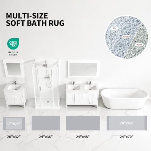 ILANGO Bathroom Rugs 36" × 24", Extra Soft Absorbent Microfiber Bath Rugs - Image 4