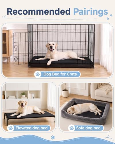 XL Large Dog Crate Pad Mat, Waterproof Wipeable Pad - Image 5