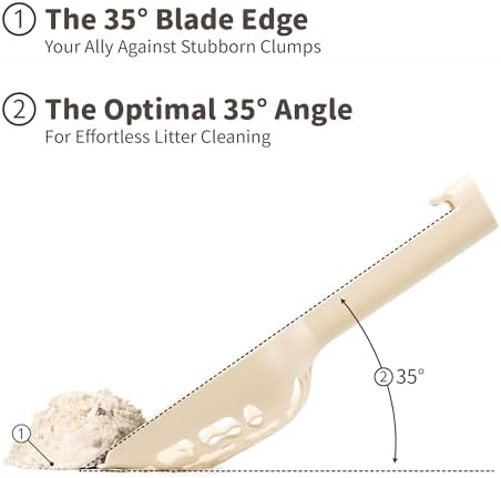 Lady N Cat Litter Scoop for tofu and Clay Litter, Durable Easy-to-Clean ABS - Image 5