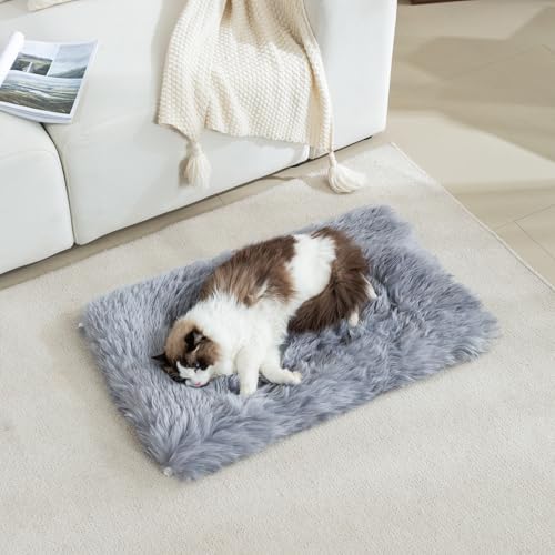 Fluffy Cat Bed Mat 19.6"x31.4" Furry Small Dog Cats Cushions by MeiSan