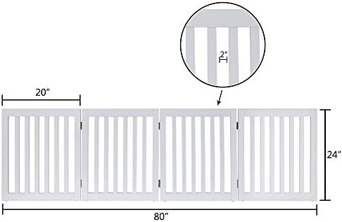 unipaws 24”H Free Standing Pet Gate - Image 4