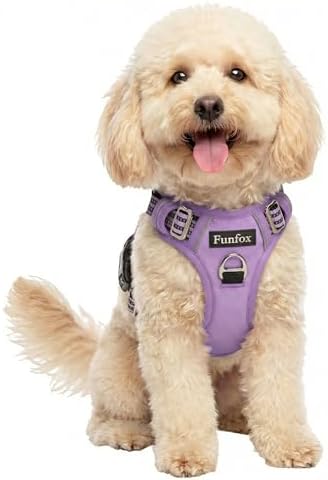 Funfox Dog Harness No Pull, Adjustable Pet Vest Harness, Super Soft Material by MyFUNFOX