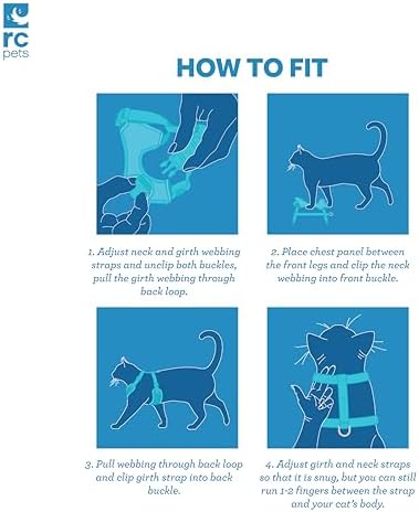 RC Pets Adventure Kitty Cat Harness, Trail Badges - Image 3