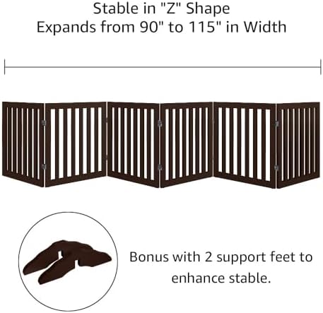 unipaws 120" Extra Wide Pet Gate and Pet Playpen Combination - Image 4